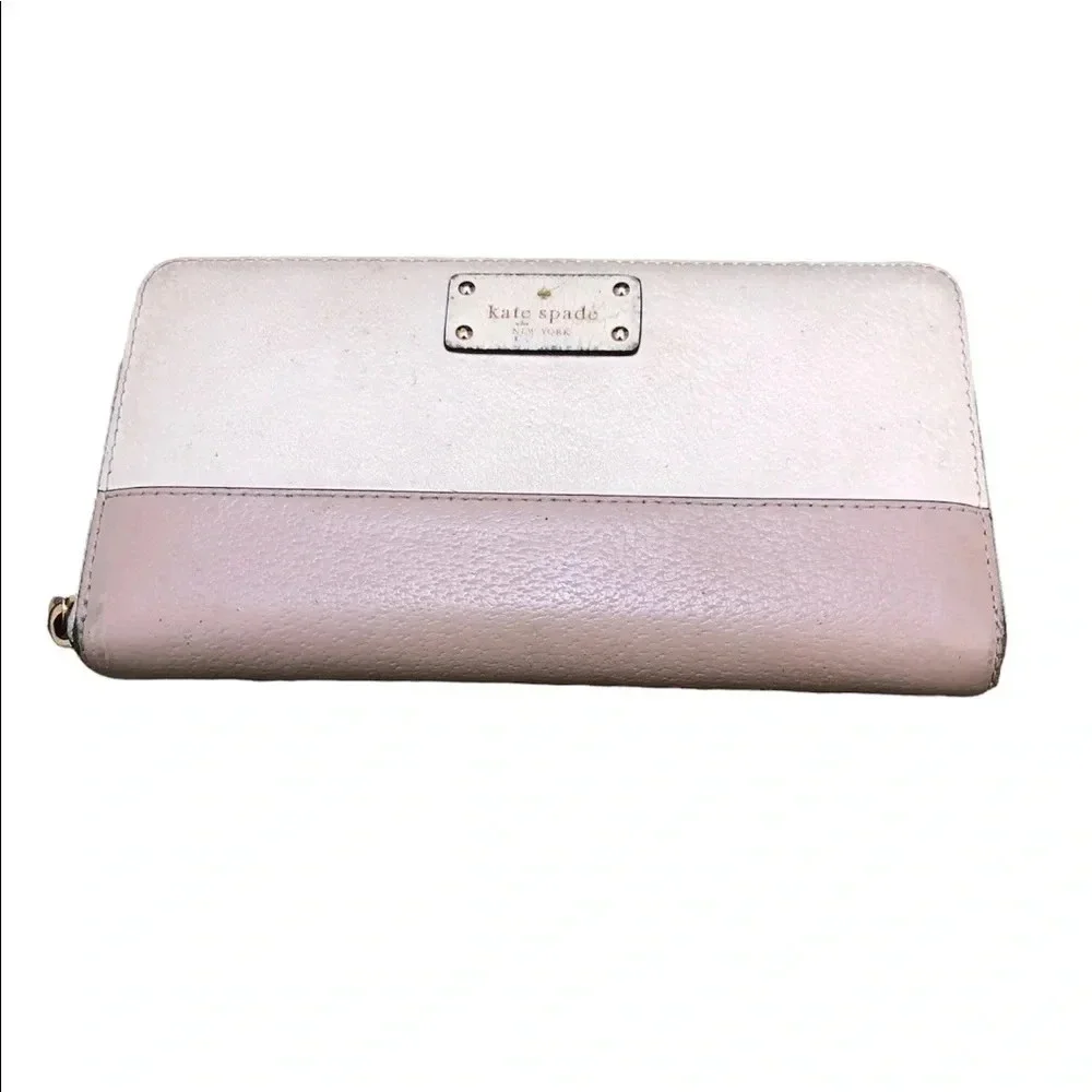 KATE SPADE TWO TONED LEATHER WALLET